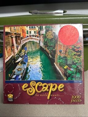 Escape 1000-Piece Jigsaw Puzzle - Venice Canal (Red)